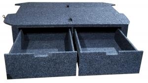 Органайзер для Toyota Land Cruiser Prado 120 (2 выдв.ящика+спальник)