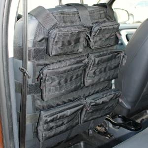 Органайзер на сиденье модульный Тип2 (6 подсумков на молнии оксфорд 600, черный), Tplus