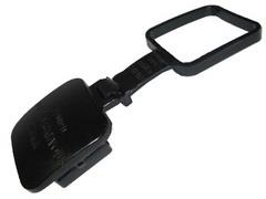 Заглушка фаркопа 2 с фиксатором универсальная, черная. 