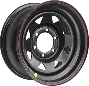 Диск усиленный Тойота Ниссан стальной черный 6x139,7 8xR15 d110 ET-25 (треуг. мелкий)