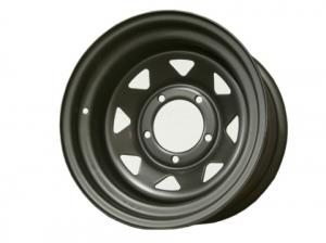 Диск колёсный стальной штампованный 5x139.7, размер 8х15, ET -19, ЦО 110, черный матовый., №71M