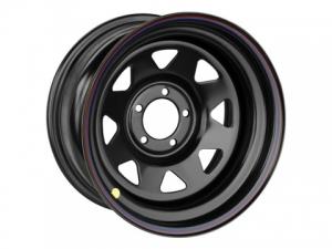 Диск колёсный стальной штампованный 5x114.3, размер 8х17, ET -19, ЦО 84, черный, №30B