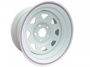 Диск колёсный стальной штампованный 5x139.7, размер 7х15, ET +25, ЦО 98.5, белый, №51W