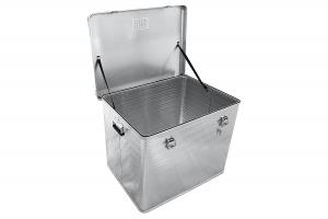 Ящик алюминиевый РИФ усиленный с замком 782х585х622 мм (ДхШхВ)