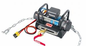 Лебёдка переносная РИФ 8000SR c площадкой на цепях и проводами (синт. трос)