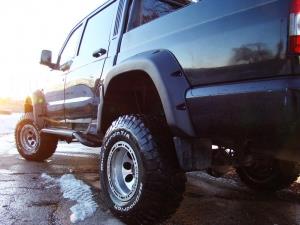 Расширители колёсных арок УАЗ Патриот пикап (без накладок на передний бампер) дорестайлинг