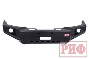 Бампер РИФ силовой передний Toyota Land Cruiser Prado 120 c доп. фарами и защитой бачка омывателя