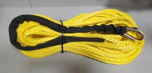 Трос синтетический для лебедки RusArmor 10мм под крюк (25м) желтый