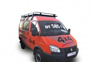 Багажник экспедиционный для ГАЗ 2752 (Соболь) с сеткой