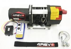 Лебедка для квадроцикла / снегохода  4REVO SLX-4500 с синтетическим тросом