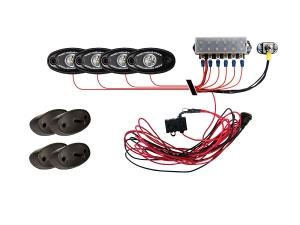 Rock Light Kit- Красный цвет свечения  (4 модуля подсветки+ блок управления)