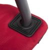 Кресло NISUS складное, алюминиевые подлокотники (серый/красный)