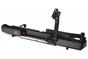 Бампер РИФ силовой задний Toyota Hilux 2015+ с калиткой без фаркопа