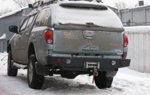 Задний бампер Mitsubishi L200 под лебедку