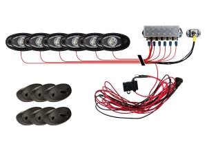 Rock Light Kit- Красный цвет свечения (6 модулей подсветки+ блок управления)
