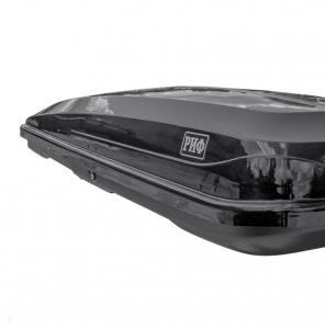 Бокс автомобильный на крышу РИФ Курорт 450 л черный глянец, двусторонний