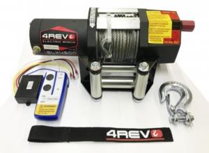 Лебедка для квадроцикла / снегохода  4REVO SLX-4500 со стальным тросом 