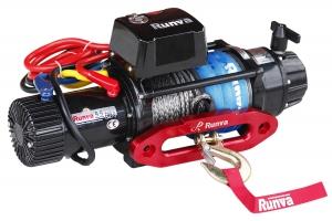 Лебёдка электрическая 12V Runva 9500 lbs 4350 кг, влагозащищенная, синтетический трос