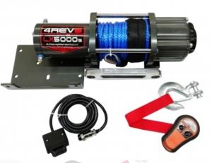 Лебедка для квадроцикла / снегохода / кроссовера 4REVO LX-5000S с синтетическим тросом