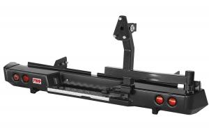 Бампер РИФ силовой задний Mitsubishi L200 2015-2019 с фонарями и калиткой, без фаркопа