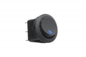 Переключатель ВКЛ/ВЫКЛ, синий, круглый