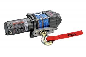 Лебёдка электрическая 12V Runva 3500A lbs 1588 кг (синтетический трос)