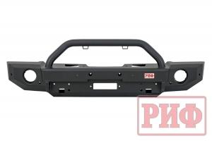 Бампер РИФ силовой передний Jeep Wrangler JL 2018+ центральной защитной дугой