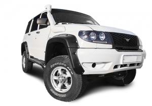 Расширители колёсных арок УАЗ Патриот (без накладок на оба бампера) дорестайлинг