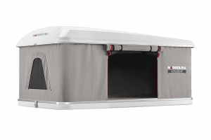 Палатка на крышу автомобиля AUTOHOME MAGGIOLINA AIRLANDER PLUS SMALL, серый тент, лестница 215 мм