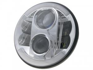 Фара головного света 178мм (7*) ближний/дальний/габарит/поворотник серебристая Starled RRHL-DLT118CR