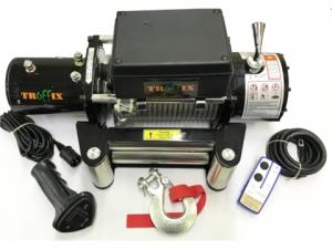 Лебёдка автомобильная электрическая Troffix TX10000 (4540кг) (12V). Стальной трос