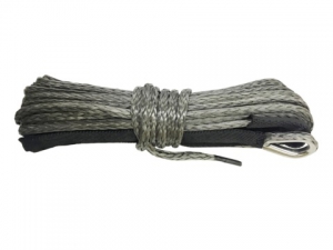 Трос для лебёдки синтетический 6 мм 12 м (серый)