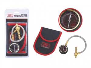 Манометр с дефлятором для быстрого спускания шин аналоговый (стрелочный)