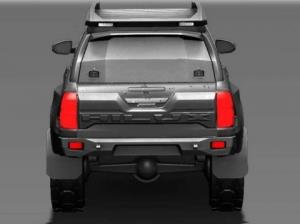 Накладка на задний борт Hilux