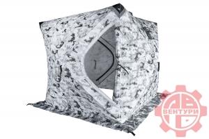 Палатка зимняя Улов КУБ утепленная., пиксель-зима 200*200*210см.