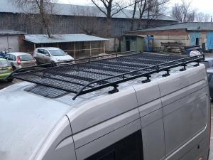 Багажник для Газель Некст (A31R22/A31R23)(грузопассажир)короткая база - грузовая платформа c сеткой