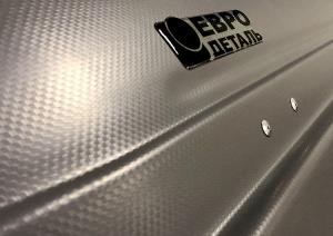 Бокс автомобильный Магнум 580 (серый, тиснение карбон) (2200х840х450) Быстросъём