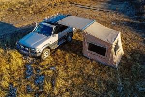 Палатка с автомобильным тентом-маркизой, солнцезащитная РИФ  2х2 м